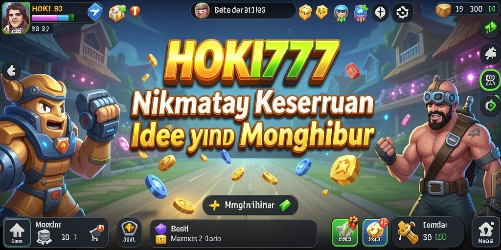 Tampilan gameplay HOKI777 yang menarik pada gaya permainan Idle.