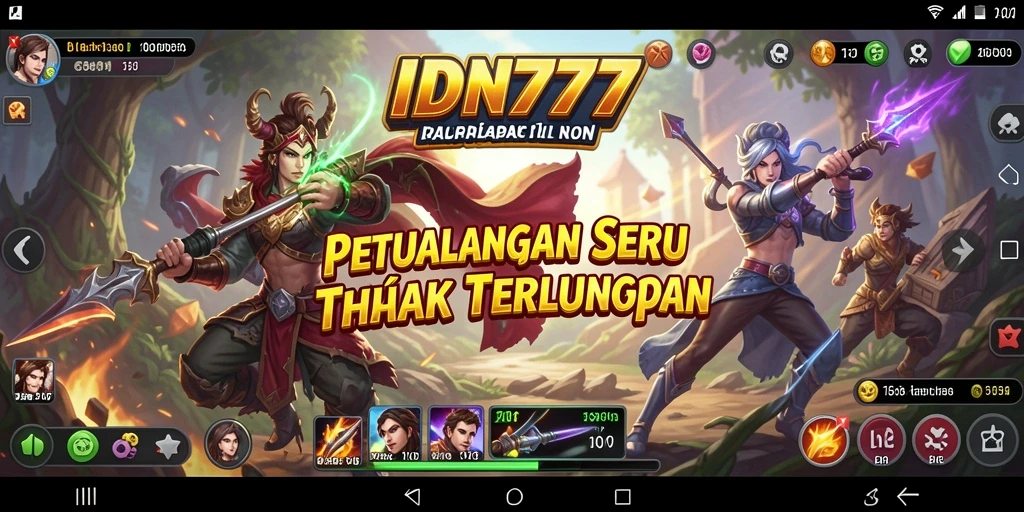 Tampilan gameplay seru dengan petualangan menarik di IDN777.