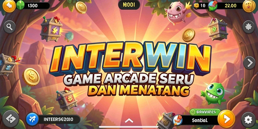 Tampilan gameplay seru di INTERWIN dengan aksi Arcade menegangkan.