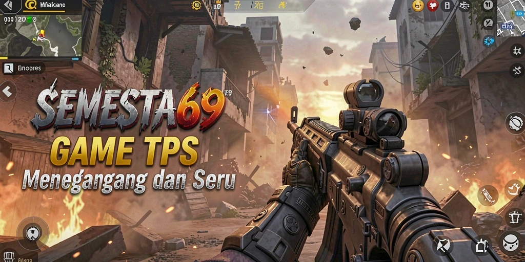 Tangkapan layar gameplay SEMESTA69 dengan aksi menembak yang mendebarkan.