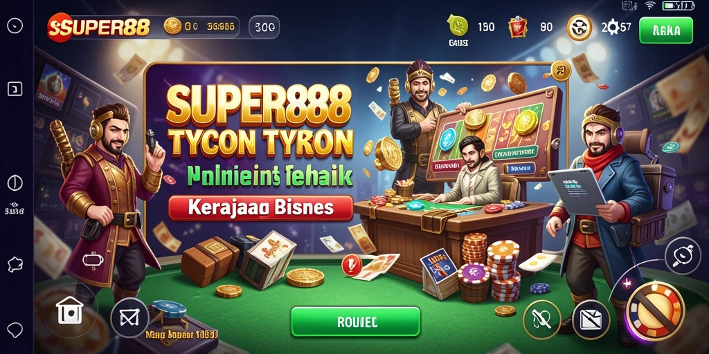 Tampilan gameplay SUPER88 yang menarik dan penuh tantangan di dunia Tycoon.